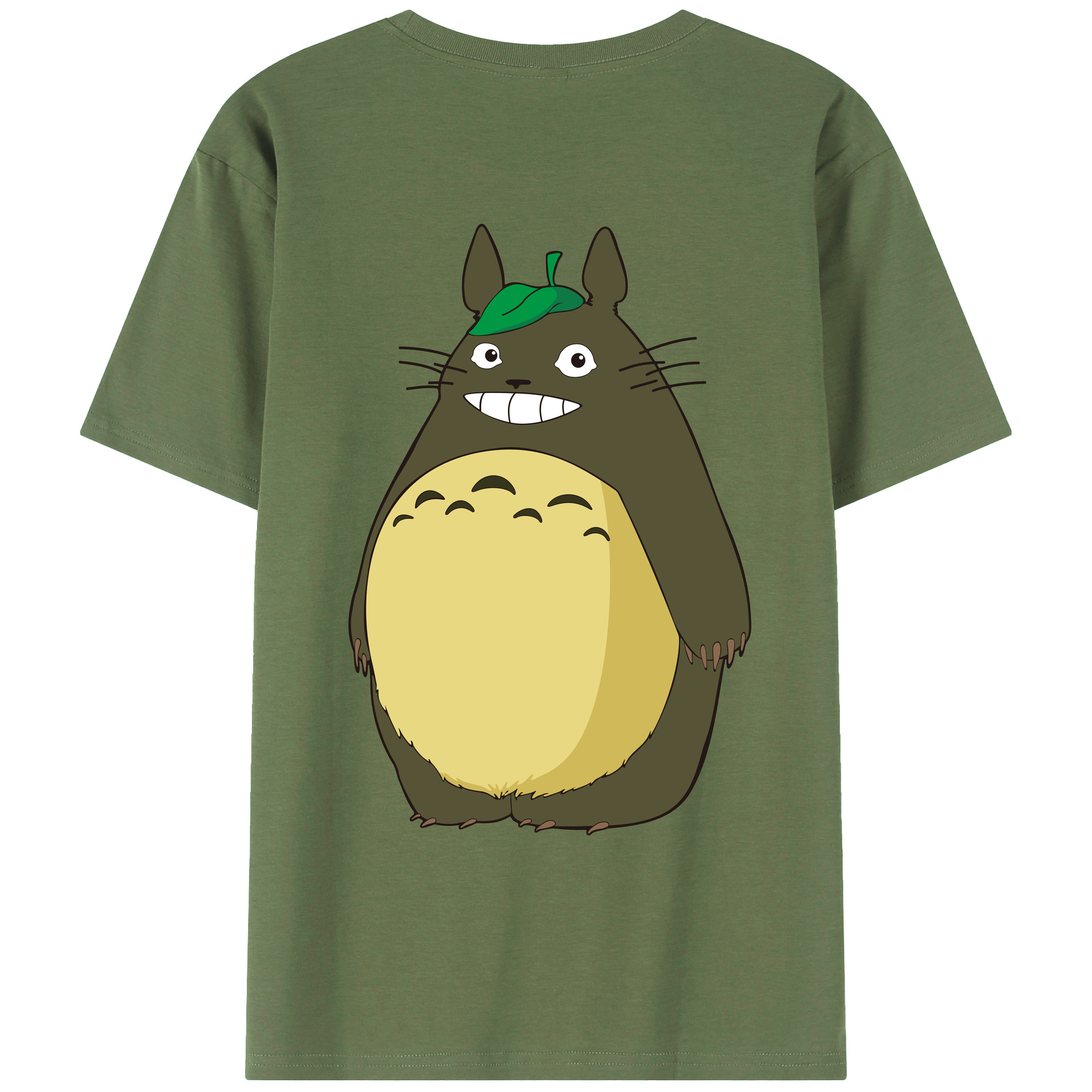 （画像用） となりのトトロ 草壁メイ 草壁サツキ My Neighbor Totoro Satsuki Kusakabe Mei Kusakabe 綿100％ メンズ半袖Tシャツ（バックプリント） 通気性